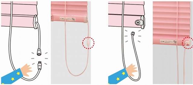 ブラインドの安全対策 はずれる
