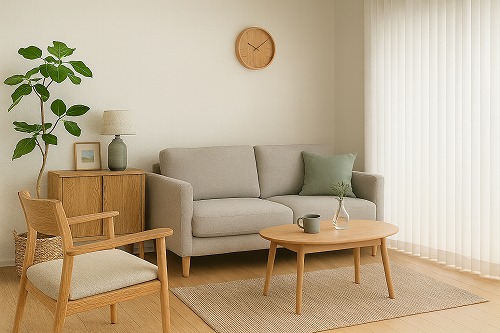 リビング バーチカルブラインド ニュートラルカラー