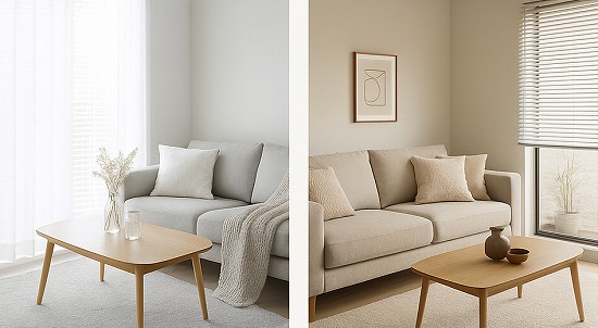 インテリア 季節で色を変える