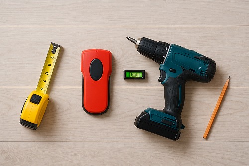 木製ブラインドの設置に必要な道具