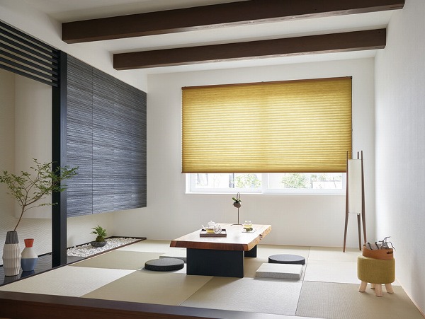 和室にプリーツスクリーン