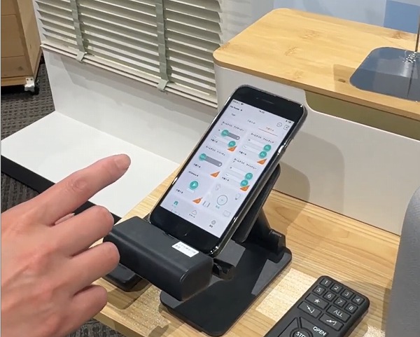 電動製品のスマホ操作体験
